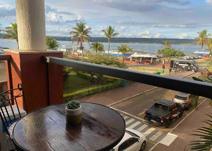 Luxuoso Flat Em Resort Vista Incrivel Para O Lago